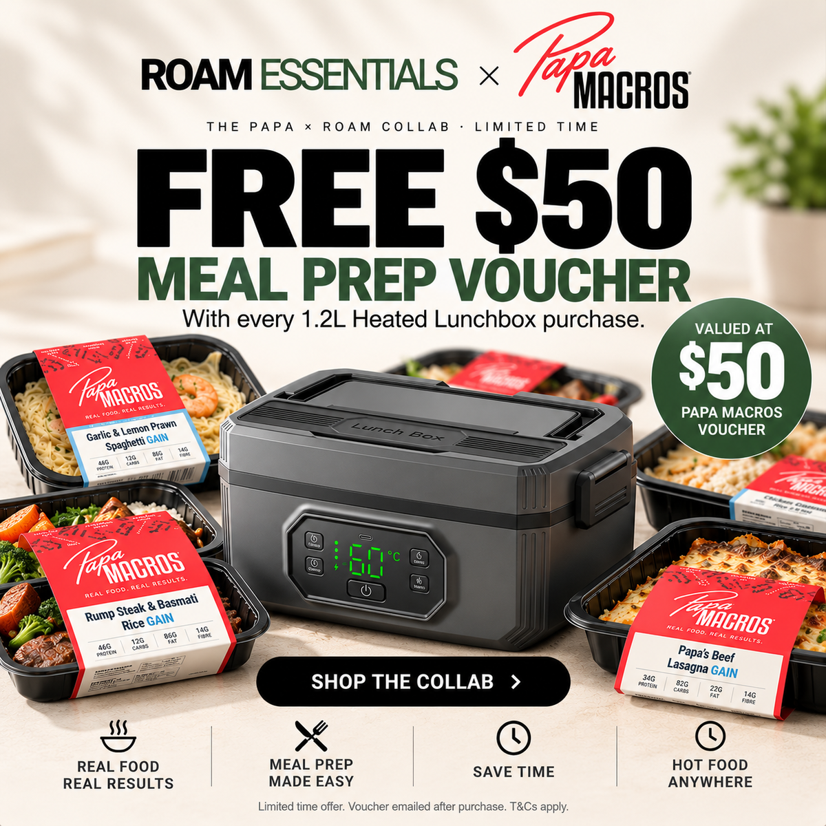 Roam Essentials™ 1.2L Capacity Heated Lunchbox
